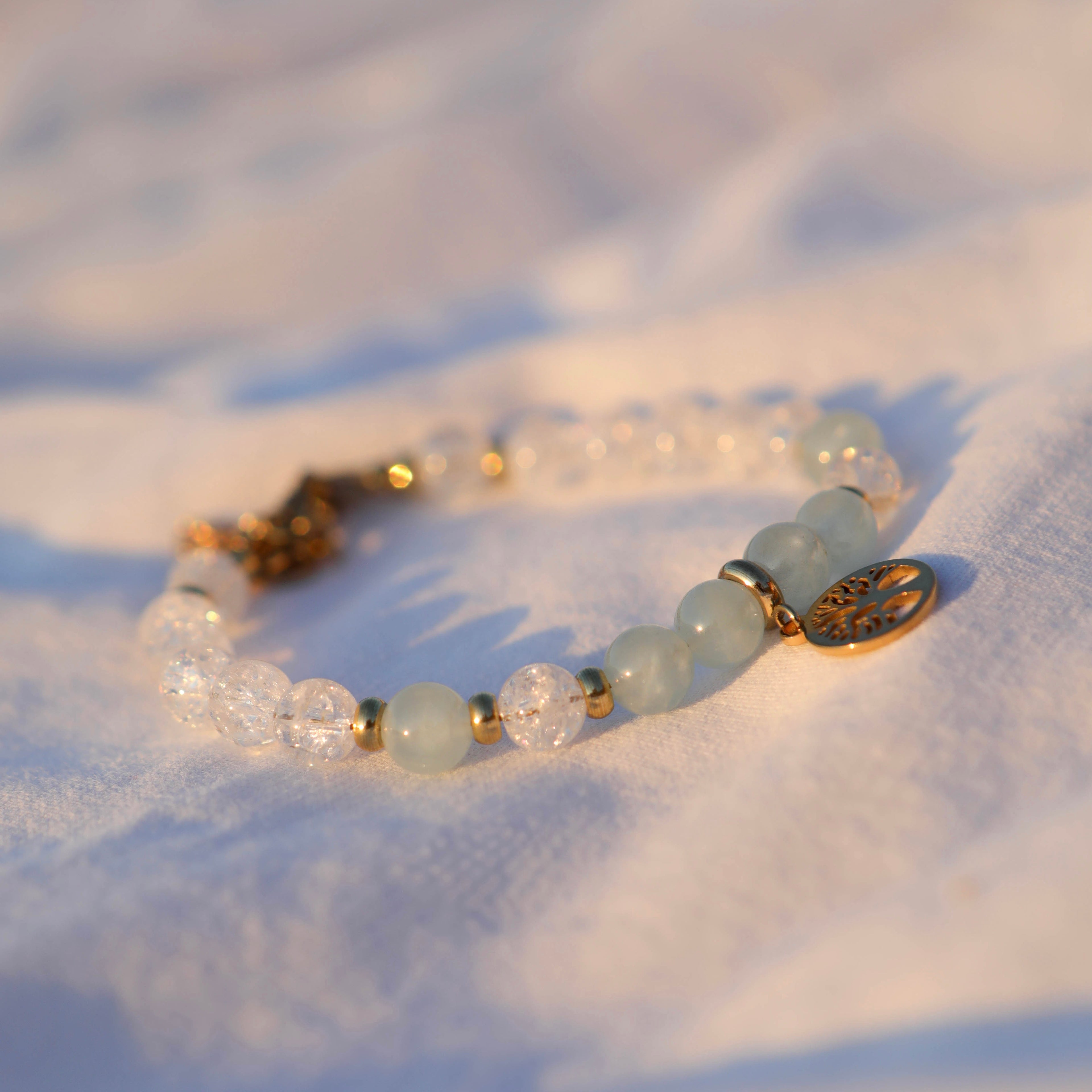 Bracelet pierres fines - boules 6mm