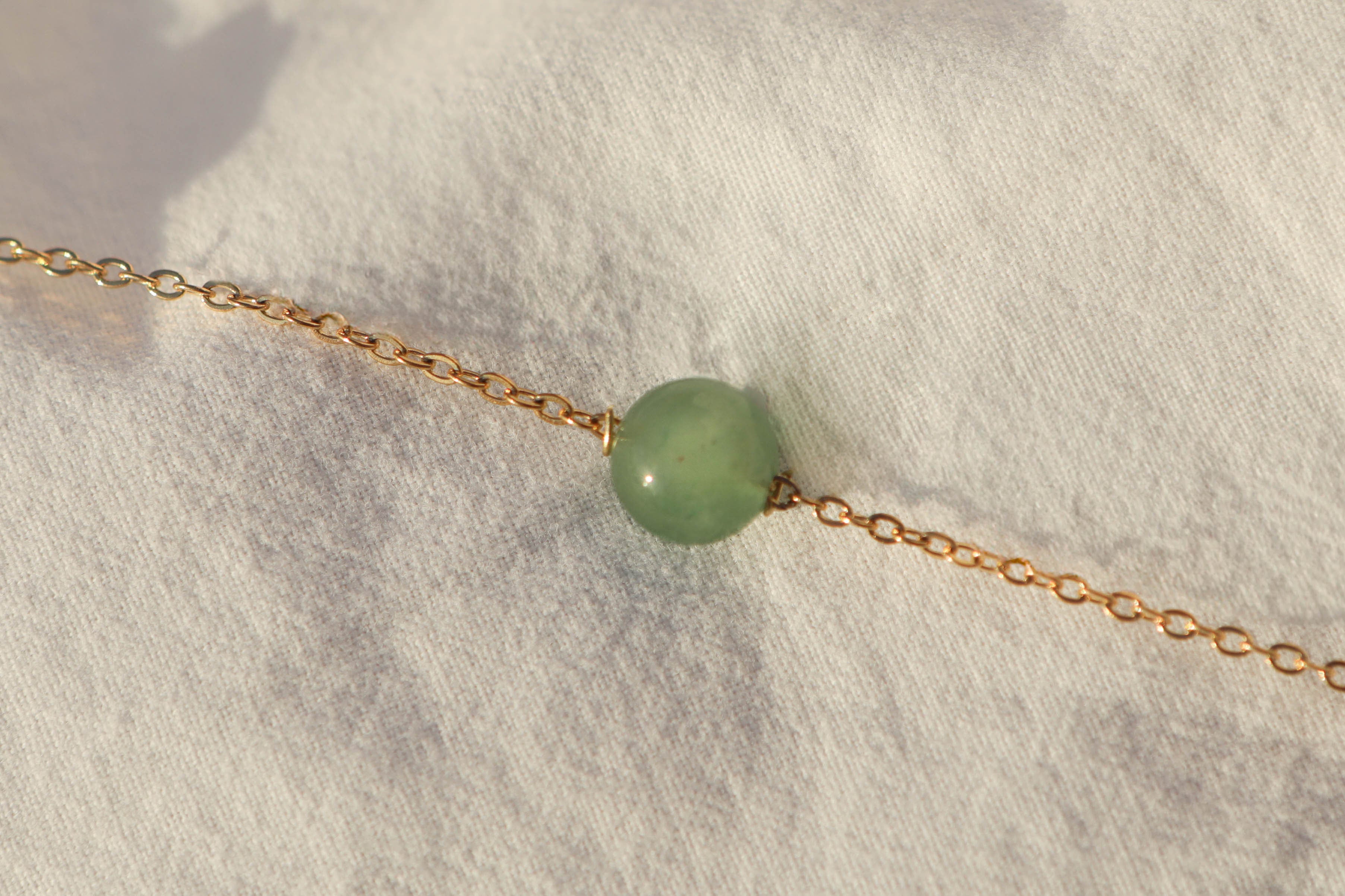 Collier ras de cou - pierre fine boule 8mm
