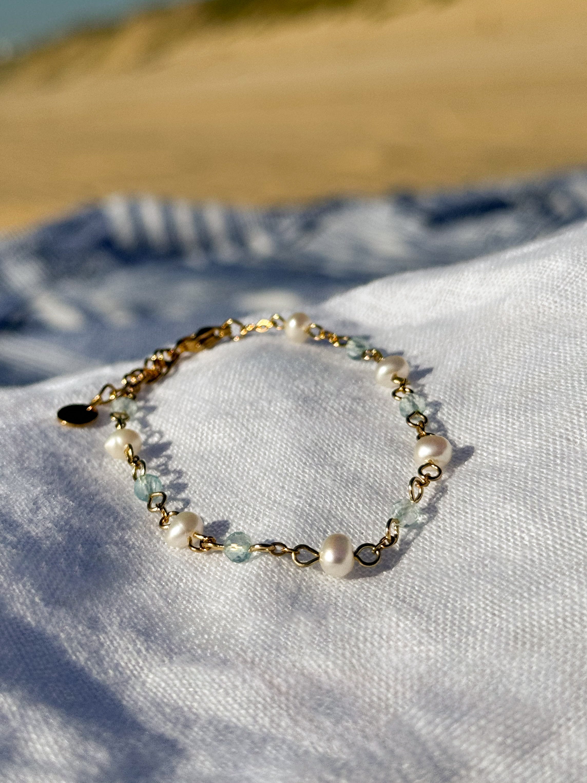 Bracelet douceur - perles d’eau douce x facettes