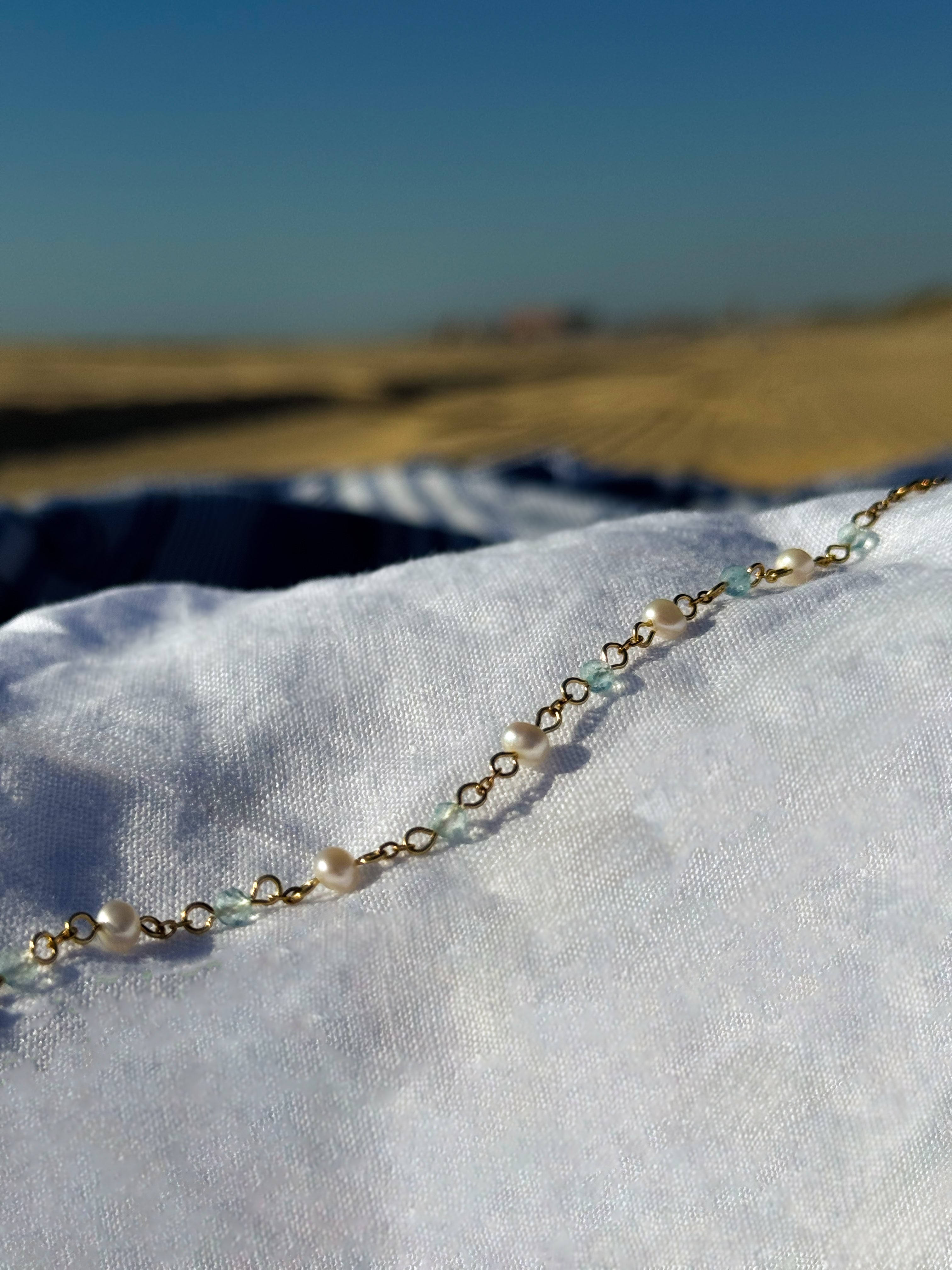 Collier douceur - perles d’eau douce x facette
