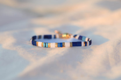 Bracelet Tila - pierres plates japonaises