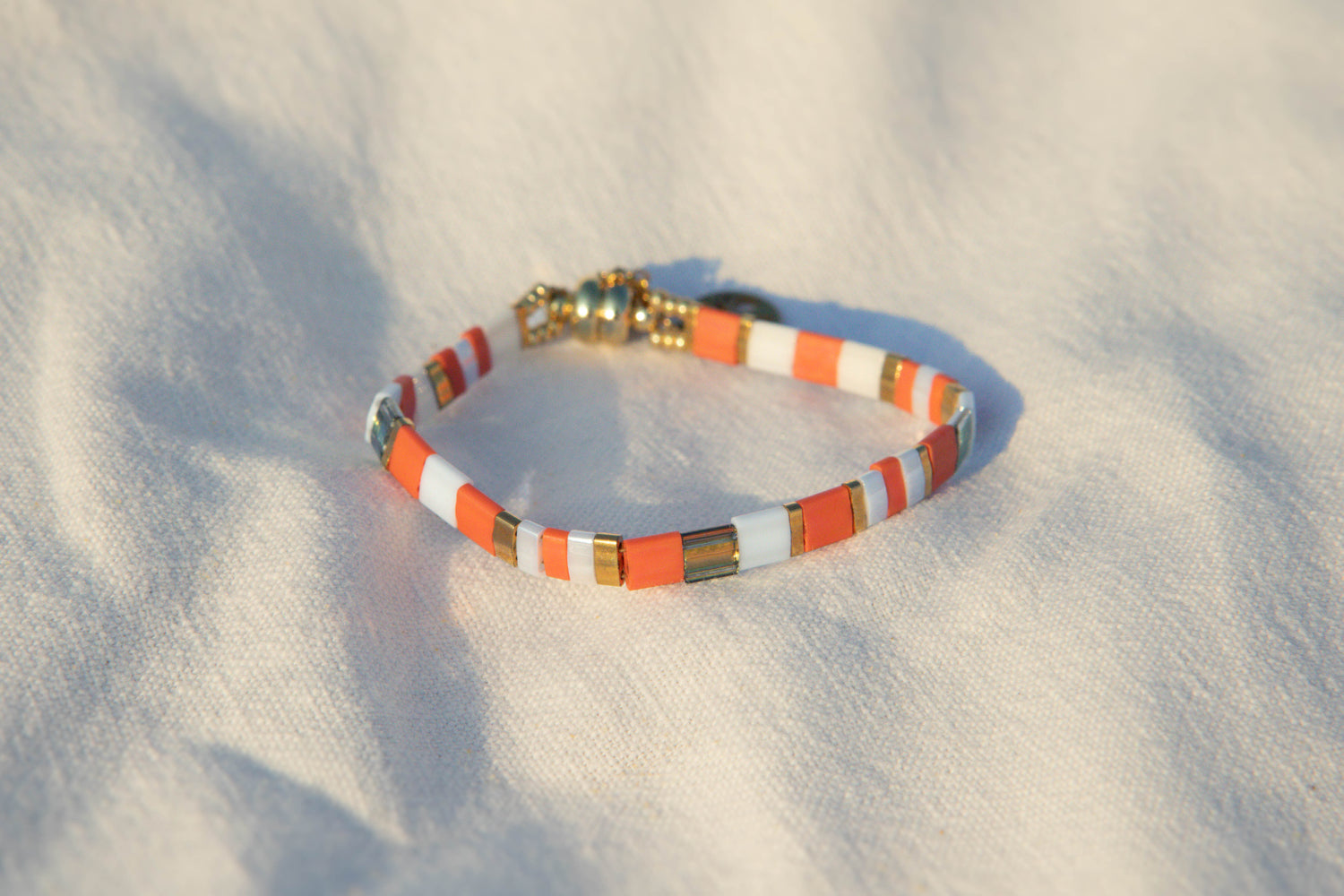 Bracelet Tila - pierres plates japonaises