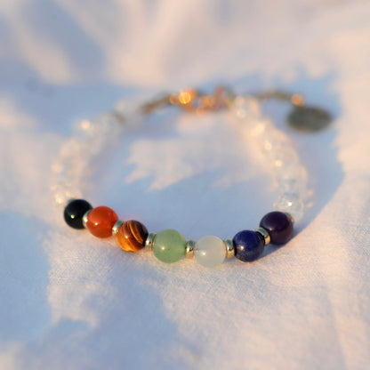 Bracelet pierres fines - boules 6mm