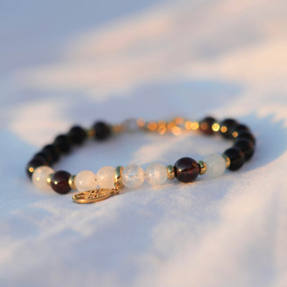 Bracelet pierres fines - boules 6mm