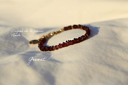 Bracelet en pierres fines cubes