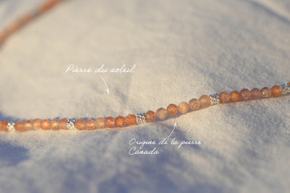 Collier petites pierres à facettes