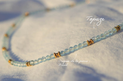 Collier petites pierres à facettes