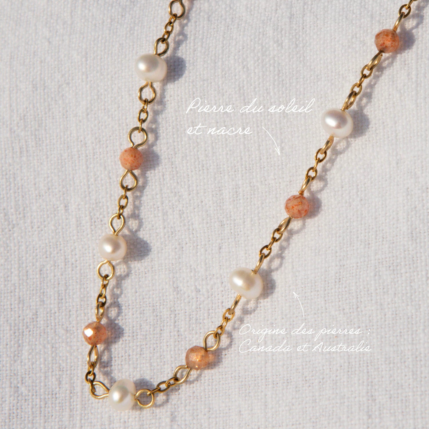 Bracelet douceur - perles d’eau douce x facettes