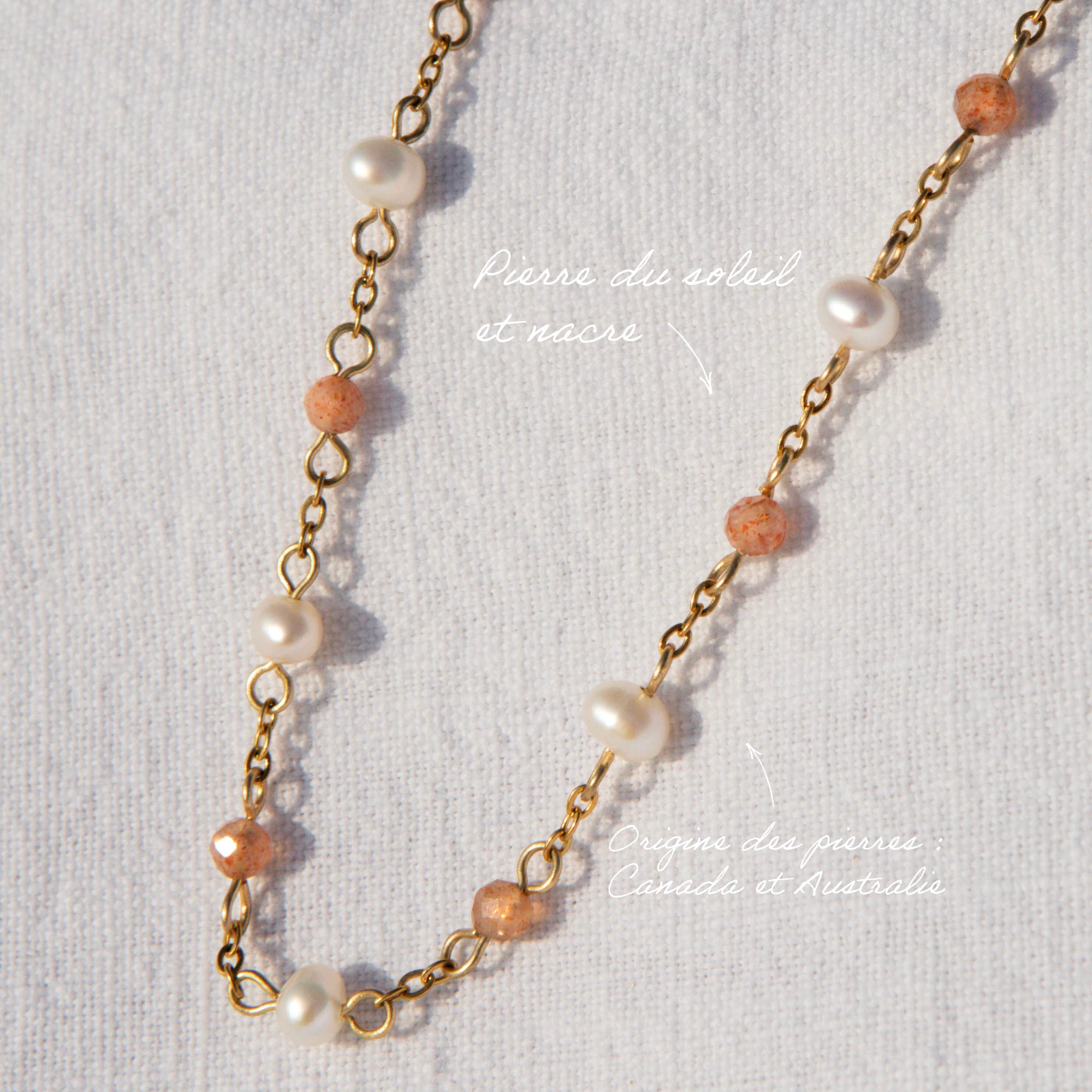 Bracelet douceur - perles d’eau douce x facettes