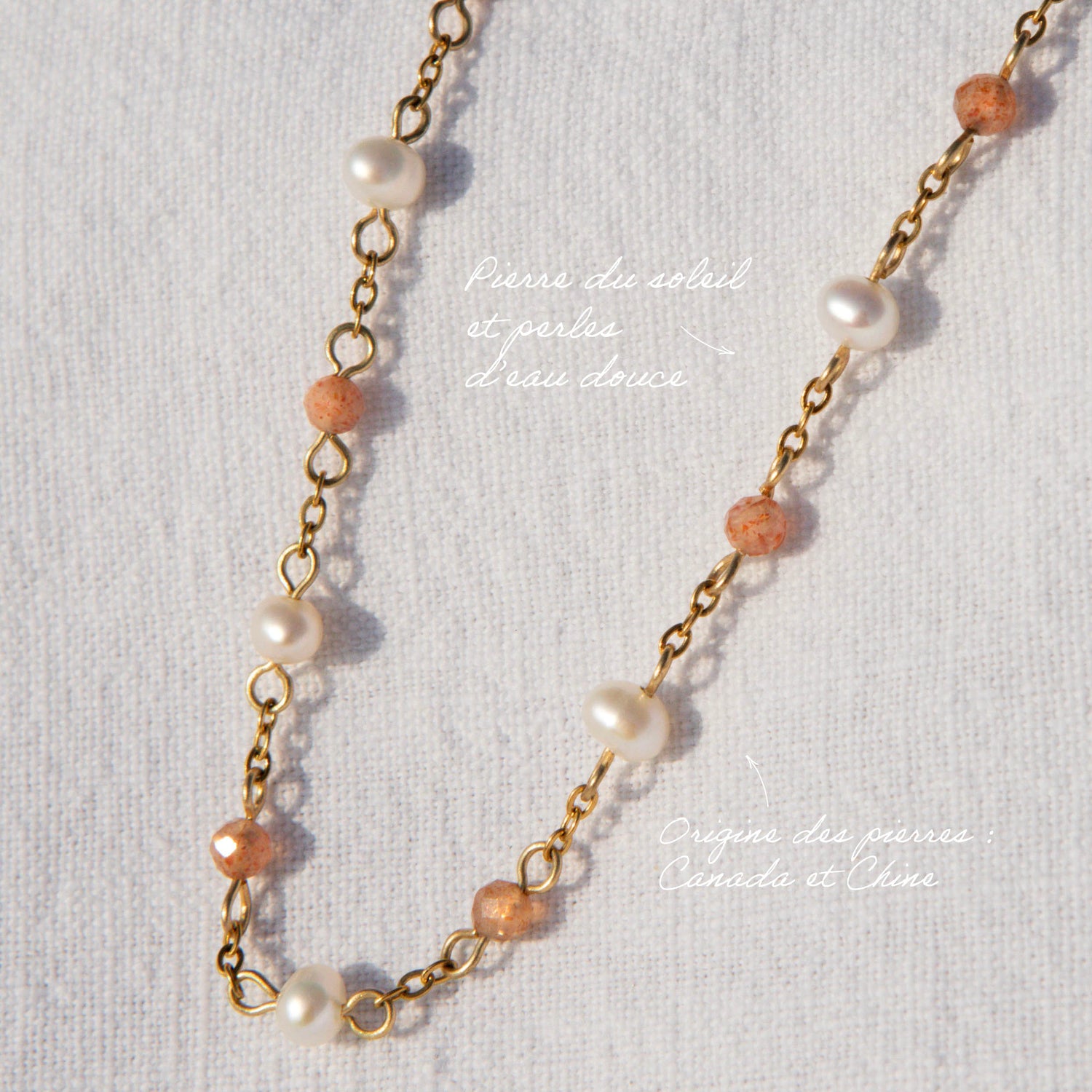 Bracelet douceur - perles d’eau douce x facettes