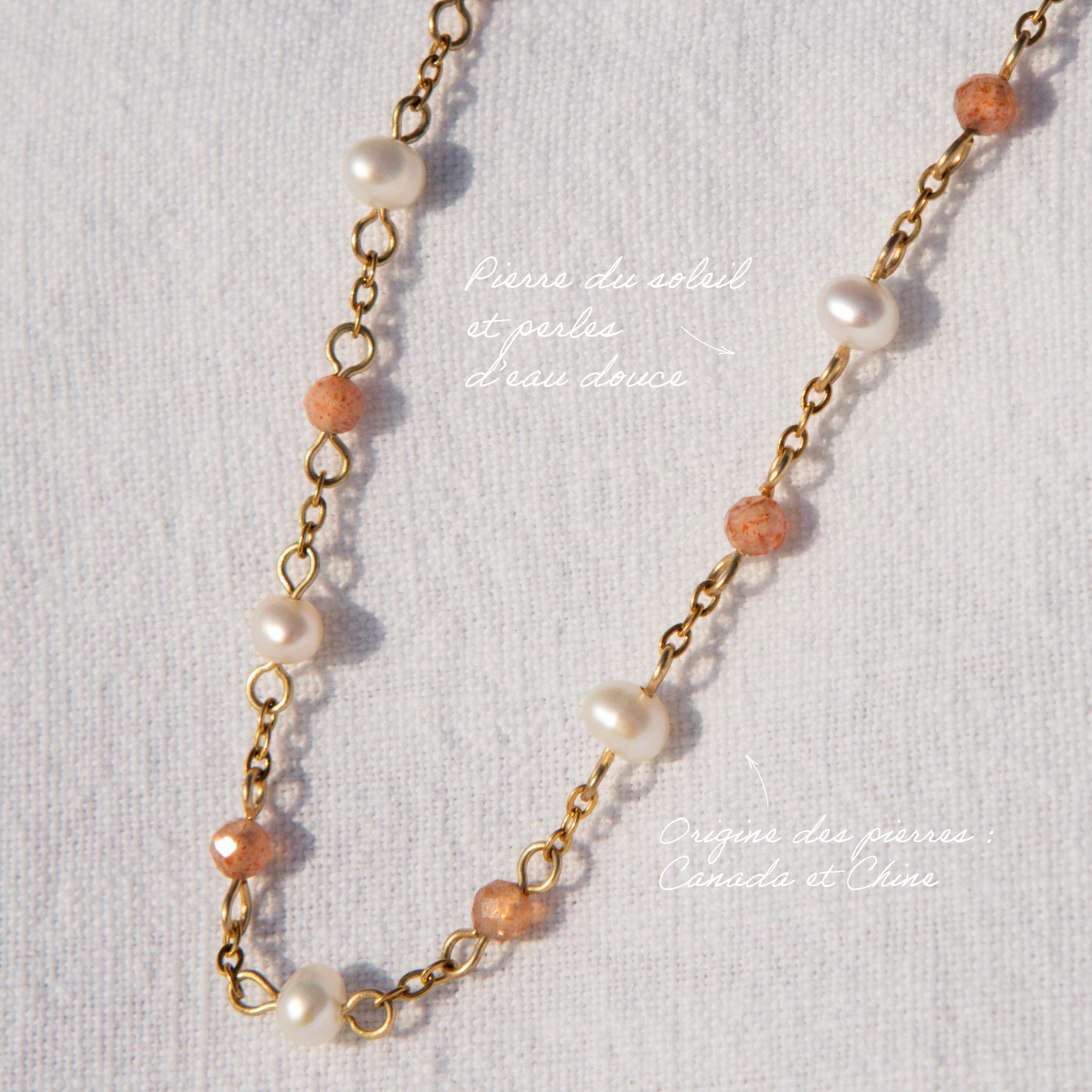 Bracelet douceur - perles d’eau douce x facettes