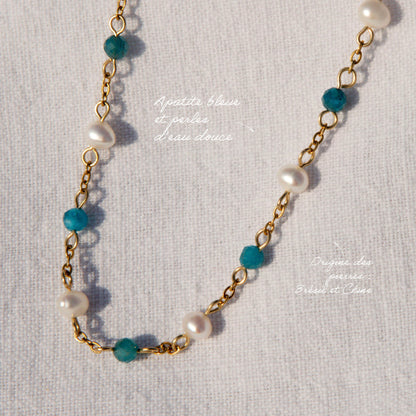 Collier douceur - perles d’eau douce x facette
