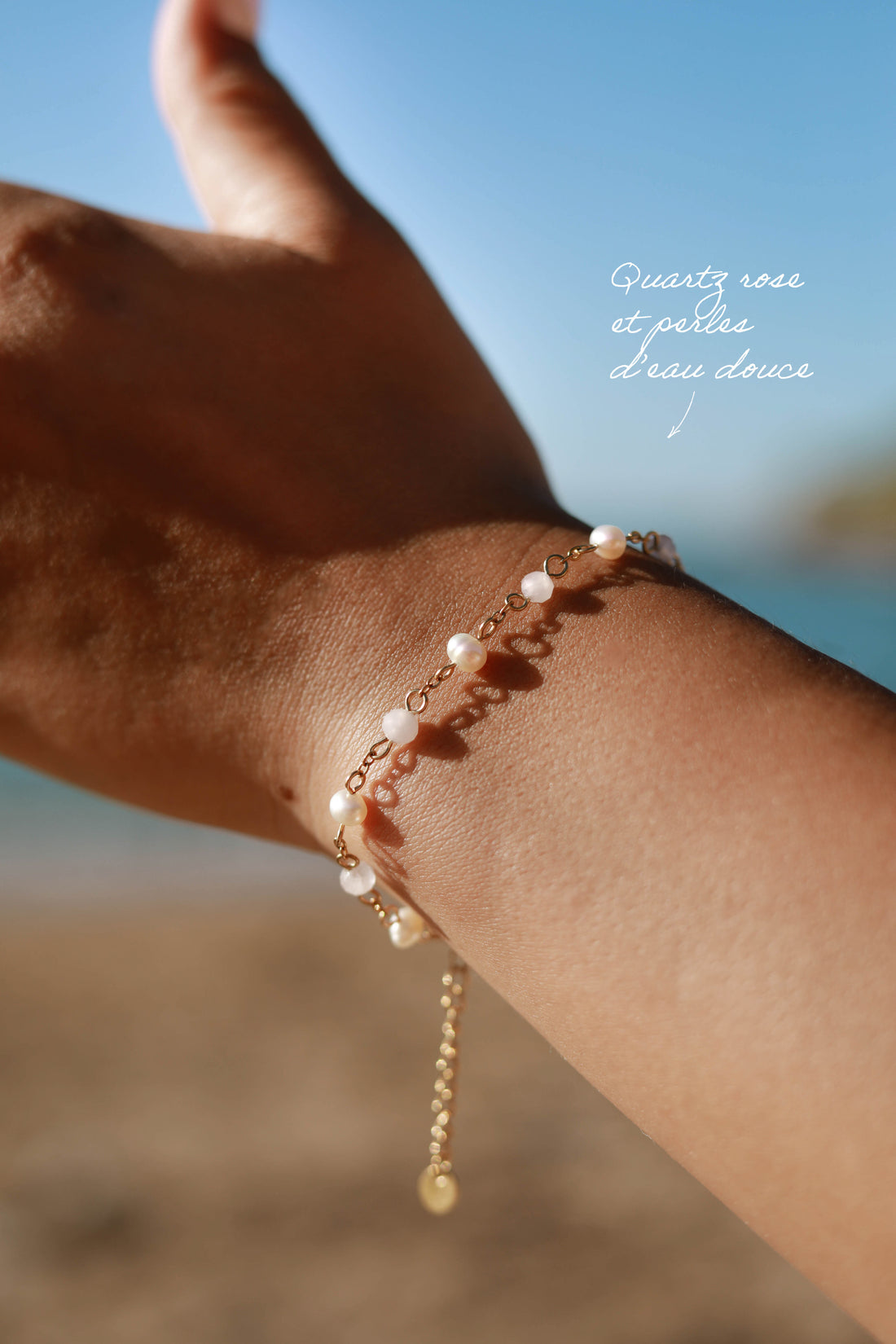 Bracelet douceur - perles d’eau douce x facettes