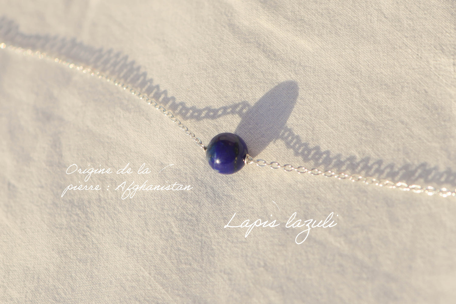 Collier ras de cou - pierre fine boule 8mm