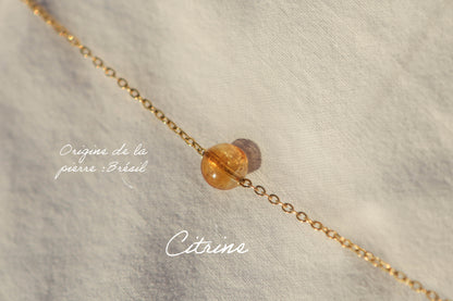 Collier ras de cou - pierre fine boule 8mm