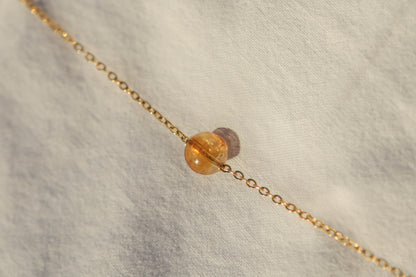 Collier ras de cou - pierre fine boule 8mm