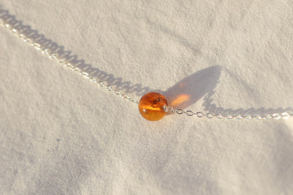 Collier ras de cou - pierre fine boule 8mm