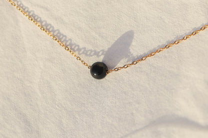 Collier ras de cou - pierre fine boule 8mm